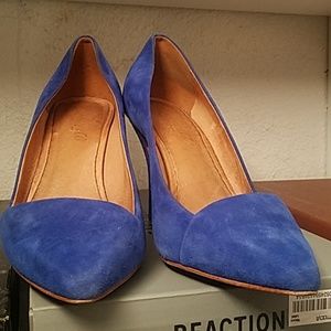 Madewell Blue Suede D'orsay
